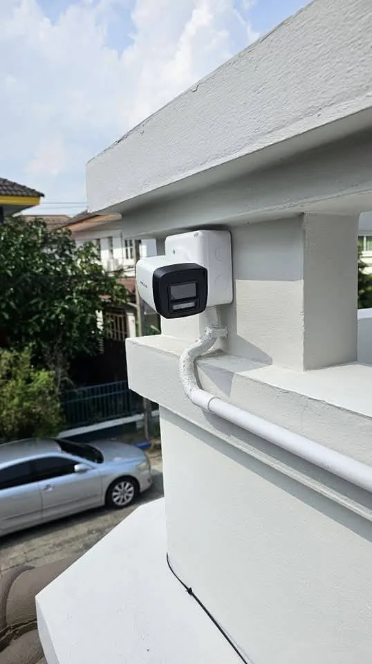 ติดตั้งกล้องวงจรปิด นนทบุรี มุมบ้านภายนอก ภาพคมชัด ครอบคลุมพื้นที่รอบบ้าน